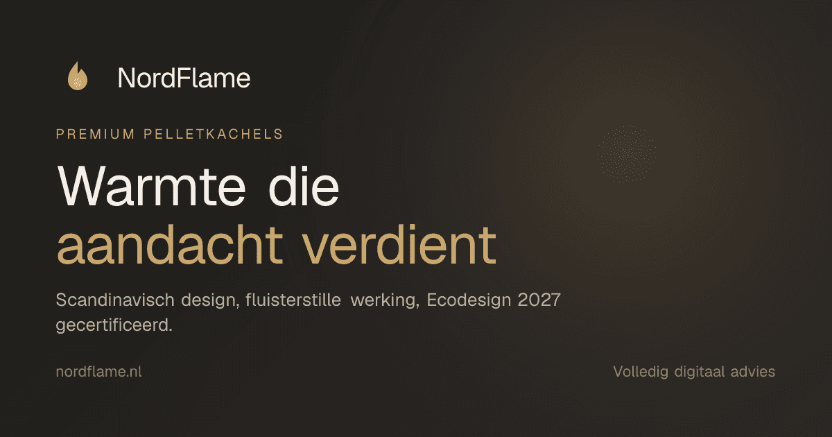 NordFlame premium pelletkachel-platform